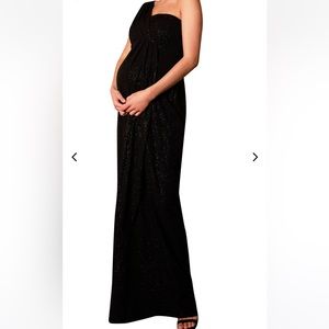 Tiffany Rose Maternity Galaxy One-Shoulder Column Gown size 3 (8-10)